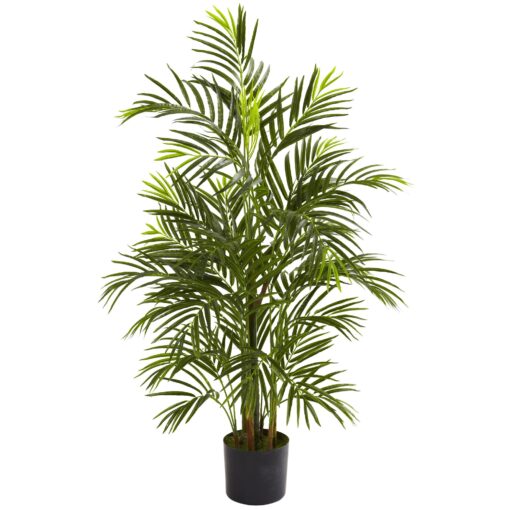 Nearly Natural 5388 Areca Palm UV Resistant Tree, 3.5-Feet, Green,50.5" x 7" x 7"