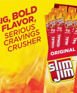 Alternative view of Slim Jim Giant Smoked Meat Sticks, Original Flavor, Keto Friendly Snack, 0.97 oz.