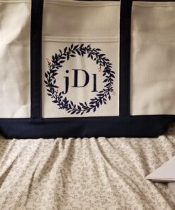DALIX 23" Premium 24 oz. Cotton Canvas Shopping Tote Bag Navy Blue 39 81weJFJkLTL