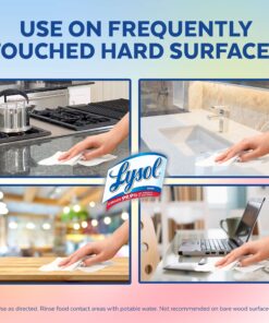 Lysol Disinfectant Wipes Bundle, Multi-Surface Antibacterial Cleaning Wipes, contains x2 Lemon & Lim Blossom, Crisp Linen, Mango & Hibiscus, 80 Count (Pack of 4) 18 81wf0gey6eL