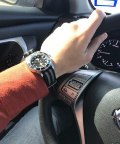 BluShark Original Premium Nylon Watch Strap - Stainless Steel Buckle with Multiple Sizes & Premium Styles, Replacement Watch Straps for Men & Women, Ballistic Military Waterproof BOND 20mm Premium Brushed Buckle 54 81whefNDwsL