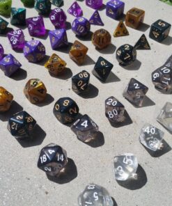 Wiz Dice Series II - DND Dice Set (105 Dice, 15 Sets of 7 Unique Colors) - Perfect DND Gifts - Role Playing Dice DND Accessories for TTRPG MTG Dice Games -D&D Dice Game Sets in Unique Finishes 44 81whwaiD2sL 1