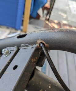 Mongoose Expo Youth Kick Scooter, Suggested for Riders with Ages 6 to 9 Years Old, Max. Weight of 175 lbs., Front and Rear Caliper Brakes, Rear Axle Pegs, 12-Inch Inflatable Wheels Green/Grey 34 81wiiQ6pVL