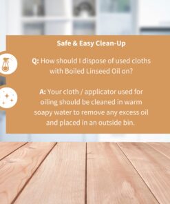 Furniture Clinic Boiled Linseed Oil for Wood Furniture & More Restore a Finish for Furniture, Table Tops, Stone & Metal Wood Care for Interior Oak, Pine, Teak & More Glossy 17oz/ 500ml Refined Oil 500 ml 27 81wk5maoAwL 1