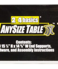 2x4basics 90140 Custom AnySize Table, 5.5 x 15.5 x 16.25, Light brown 38 81wl8oUCj3L
