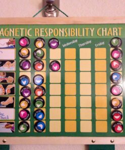 Melissa & Doug Deluxe Wooden Magnetic Responsibility Chart With 90 Magnets 40 81wmGGCrvQL 1