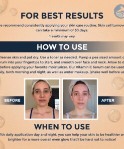 Vitamin C Face Serum - Anti Aging & Brightening Facial Serum - With Hyaluronic Acid Gotu Kola & Jojoba Oil - Natural & Organic - Foxbrim Naturals 1oz Vitamin C Serum 13 81wnWl0TbDL