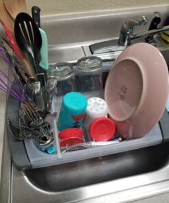 Progressive International Prepworks Collapsible Over-The-Sink Dish Drainer 30 81woe669NmL