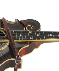 Walker & Williams M-41 Chestnut Brown Leather Mandolin Strap For A or F Types 17 81wp4AeLFiL