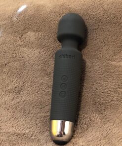 Shibari Mini Halo Vibrator, Wand Massager Vibe, Cordless, Quiet, High Power & Waterproof, Vibration Clitoris Stimulation, Adult Sex Toys, Personal Vibrator for Women, Sex Vibrators (Black) Black 33 81wpiC3dbnL