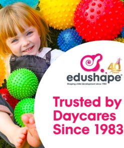 Edushape Sensory Puzzle Blocks - Set of 18 Colorful Textured Interlocking Construction Stacking Blocks - Baby Blocks for Sensory Play and Child Development - Baby Building Blocks for Toddlers 1-3 16 81wsk212ZdL 2