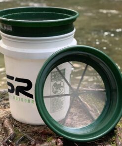 Alternative view of ASR Outdoor 3pc Gold Panning COARSE Classifier Screen Set Prospecting Mesh Sifting Sieve (1/2, 1/8, 1/20) 3 Piece Set - Coarse Combo Green