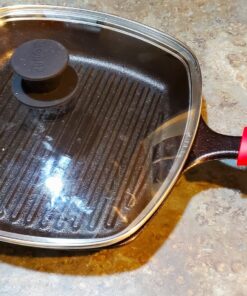 Lodge L8SGP3 Cast Iron Square Grill Pan, Pre-Seasoned, 10.5-inch 10.5 Inch 82 81wvXbwYE7L