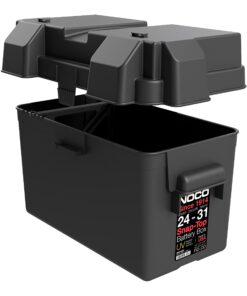 NOCO Snap-Top HM318BKS Battery Box, Group 24-31 12V Outdoor Waterproof Battery Box for Marine, Automotive, RV, Boat, Camper and Travel Trailer Batteries 41 81wwEX7EquL