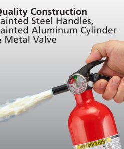 Kidde Fire Extinguisher for Home, 1-A:10-B:C, Dry Chemical Extinguisher, Red, Mounting Bracket Included 1 Pack Basic 30 81wwcDiEGYL