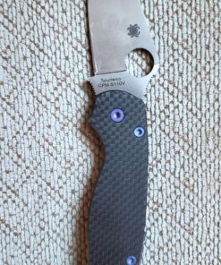 Spyderco Para Military 2 Signature Midnight Blue Knife with 3.42" CPM S110V Steel Blade and Durable G-10 Handle - PlainEdge - C81GPDBL2 50 81wxGT9k9 L