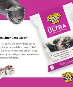 Dr. Elsey's Premium Clumping Cat Litter | Ultra Scented | 99.9% Dust-Free, Low Tracking, Hard Clumping, Superior Odor Control, Natural Ingredients & Moisture-Activated Scent 40 Lb / 18.14 Kg 23 81wxIDw39nL