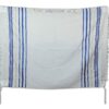Acrylic Tallit (imitation Wool) Prayer Shawl in Blue and Gold Size 24" L X 72" W