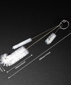 Living and Giving 3Pcs Set of Bottle Cleaning Brushes Kitchen Nylon Multifunction Clean Brush Set (L.&G.) White One Size 13 81wzjbvk6cL