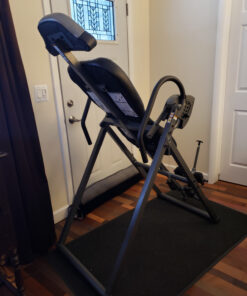INNOVA HEALTH AND FITNESS ITM5900 Advanced Heat and Massage Inversion Table, Gray/Black 70 81x lFLfjL