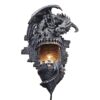 Design Toscano CL4387 Dragon's Castle Lair Electric Wall Sconce Light Fixture, Grey Stone 63 81x zHWWb9L