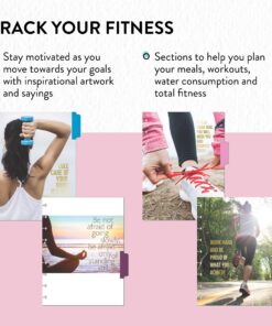 me & my BIG ideas 4 Month Fitness Extension - The Happy Planner Scrapbooking Supplies - Pre-Punched Pages - Food & Exercise Logs - Inspirational Dividers & Stickers To Stay on Track - Classic Size 29 81x0wzZ1bRL