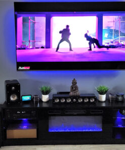 Polk Audio HTS 12 Powered Subwoofer with Power Port Technology | 12” Woofer, up to 400W Amp | For the Ultimate Home Theater Experience | Modern Sub that Fits in any Setting | Washed Black Walnut 46 81x29cwnqSL