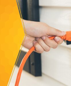 Coleman Cable Southwire 2308SW8803 Vinyl Outdoor Extension Cord In Orange With 3-Prong Plug (50 Feet, 16/3 gauge) 10 81x32SGD3yL