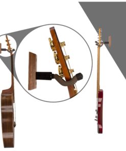 String Swing CC01K-BW Guitar Hanger and Guitar Wall Mount Bracket Holder for Acoustic and Electric Guitars Black Walnut 26 81x3LcxAm4L