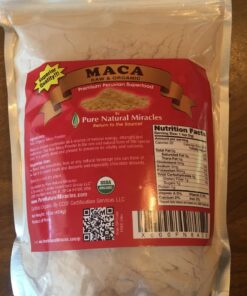 Pure Natural Miracles Maca Root Powder Organic -1 Pack of 16 oz - Raw Superfood for Men & Women - Premium Peruvian Quality - Helps Boost Energy & Stamina 32 81x4idRVL