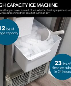 Alternative view of Whynter MIM-14231SS 14'' Undercounter Automatic Stainless Steel Marine 23lb Daily Output Ice Makers, One Size