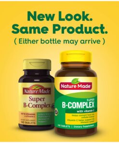 Nature Made Super B Complex with Vitamin C and Folic Acid, Dietary Supplement for Immune Support, 140 Tablets, 140 Day Supply 140 Count 36 81x56KJXnrL