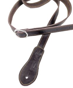 Walker & Williams M-78-BRN Soft Brown Premium Thick Grain Leather Adjustable Mandolin, Mandola, Bouzouki Strap 13 81x5F7OPEML