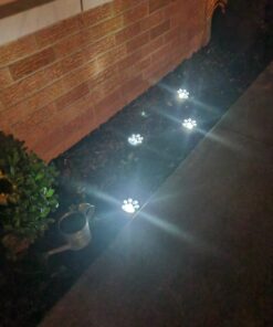 IdeaWorks JB7356 Solar Paw Print Outdoor Lights, Black 41 81x6gogVv3L