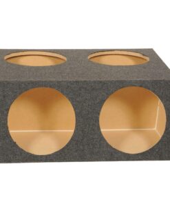 Alternative view of QPower Quad 4 Hole 12 Inch Sealed Divided Speaker Box Subwoofer Enclosure Standard Packaging