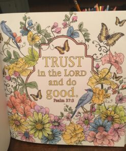 "Be Still" Inspirational Adult Coloring Therapy Featuring Psalms 65 81x8IzTEAL