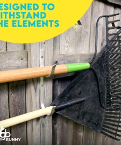 Gray Bunny Pool Pole Hanger, 2 Piece Nickel Gray Premium Aluminum Swimming Pool Accessories Hook Set, for Telescopic Poles, Skimmers, Leaf Rakes, Nets, Brushes, Vacuum Hose, Garden Tools 1 Pack (2 Hooks) 17 81x9OsWuLVL