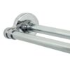 Zenna Home Rustproof Tool-Free Tension or Permanent Mount Adjustable Double Shower Rod, 44 to 72 Inches, Chrome 68 81xBwq7ToKL