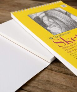 Strathmore 300 Series Sketch Paper Pad, Top Wire Bound, 9x12 inches, 100 Sheets (50lb/74g) - Artist Sketchbook for Adults and Students - Graphite, Charcoal, Pencil, Colored Pencil 9 81xD63ltioL
