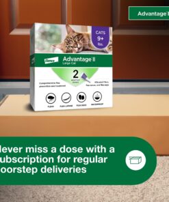 Advantage II Large Cat Vet-Recommended Flea Treatment & Prevention | Cats Over 9 lbs. | 2-Month Supply 2 Pack Large Cat only 28 81xFg41GPlL 5