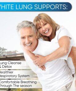 White Lung by NutraPro - Lung Cleanse And Detox.Support Lung Health. Supports Respiratory Health. 60 Capsule - Made in GMP Certified Facility. 16 81xGNWybLNL