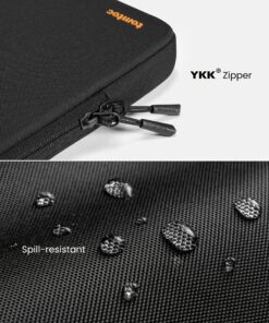 tomtoc 360° Protective Laptop Sleeve for 15-inch New MacBook Air M2 A2941 2023, 15 Inch Microsoft Surface Laptop 5/4/3, Dell XPS 15 Plus, 15'' MacBook Pro A1990 A1707, Water-Resistant Case Bag, Black 15-inch for New MacBook Air 53 81xHRE gxcL