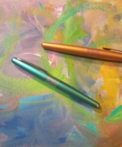 PILOT MR Retro Pop Collection Fountain Pen in Gift Box, Orange Barrel with Flower Accent, Fine Point Stainless Steel Nib, Refillable Black Ink (91433) Marigold/Flower Fine Nib 22 81xHvxStC8L