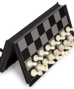 Yellow Mountain Imports Medium 2-in-1 Travel Magnetic Chess & Checkers Board Game Set - 12.5 Inches - Portable, Folding & Travel Perfect 38 81xJsm1QkVL