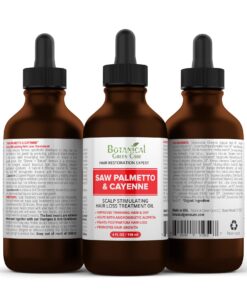 Saw Palmetto & Cayenne Scalp Oil For Hair Growth, Hair Loss Serum, Hair Oil For Dry Damaged Hair And Growth, Hair Growth Serum For Thicker Longer Fuller Healthier Hair, All Natural Vitamin Rich 25 81xKHMr4paL