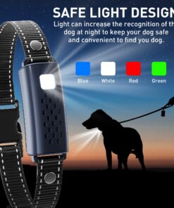 Dog Shock Collar with Flashing Light for Night Walks,Dog Training Collar with Adjustable Pitch Beep,Vibration,Shock and Keypad Lock,Dog Training Collar with Remote 4000FT,Shock Collar Dog 25 81xLMgmQzOL