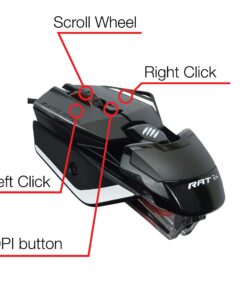 Alternative view of Mad Catz The Authentic R.A.T. 2+ Optical Gaming Mouse R.A.T. 2+