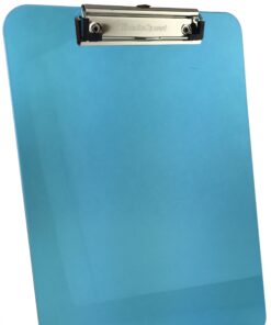 Alternative view of Trade Quest Plastic Clipboard Transparent Color Letter Size Low Profile Clip (Pack of 6) (Assorted) Assorted