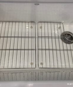 KOHLER 6639-ST Whitehaven Bottom Basin Rack, Steel Sink Racks for 36" Whitehaven Sink, Includes Left and Right Racks, Stainless Steel one-size 27 81xNQb7kV6L