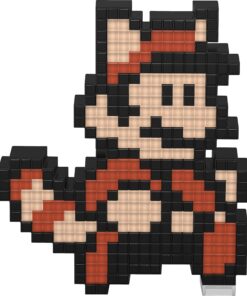 PDP Pixel Pals Nintendo Super Mario Bros 3 Raccoon Mario Collectible Lighted Figure, 878-032-NA-TNM 10 81xO4YGgvWL
